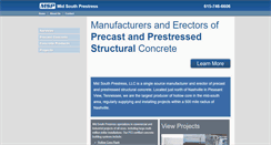 Desktop Screenshot of midsouthprestress.com